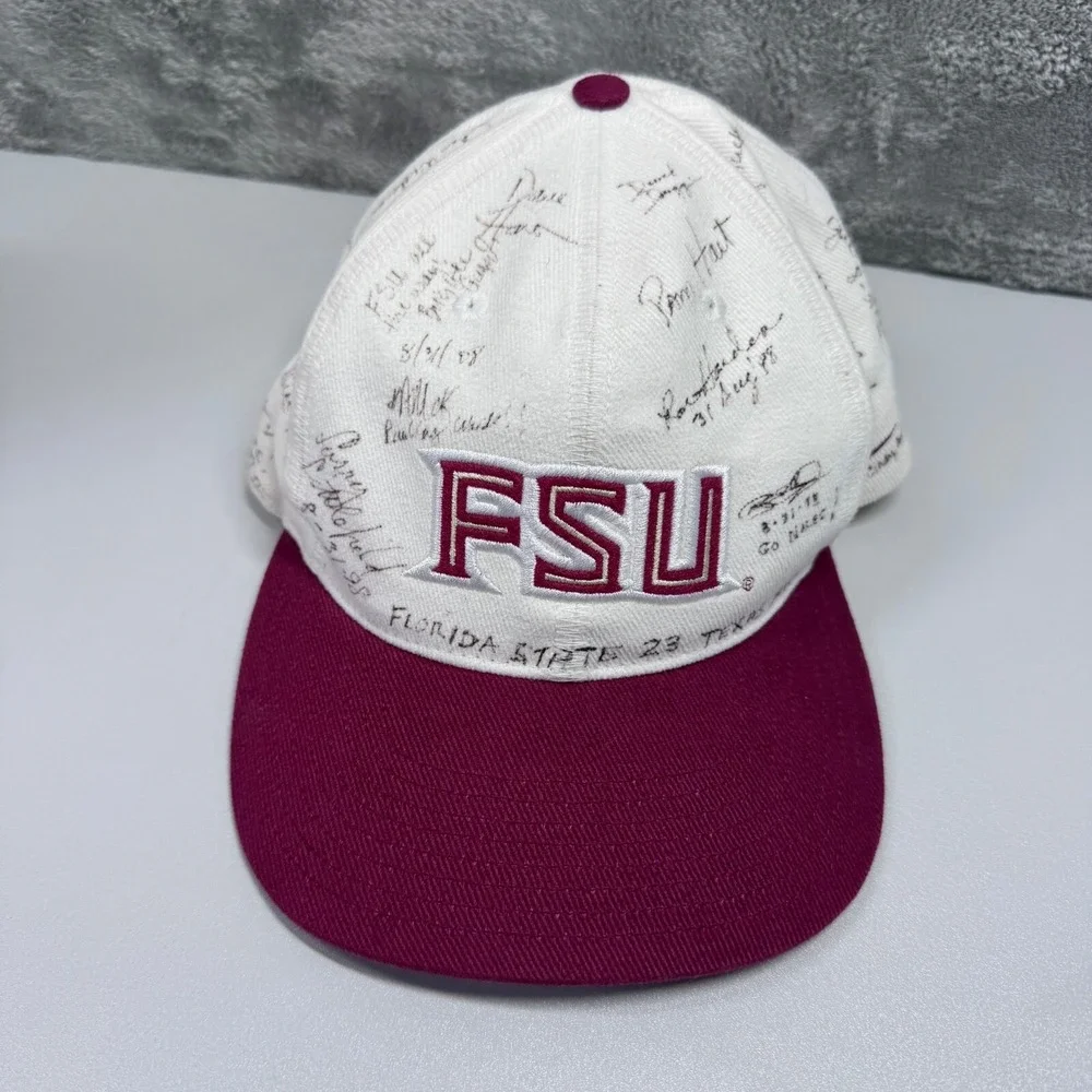 Florida State University Seminoles Nike Dri-Fit Adjustable Hat NCAA White FSU